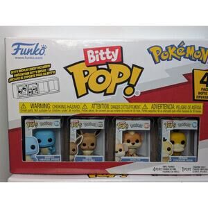 Funko Bitty Pop Pokemon Squirtle Eevee Growlithe Psyduck 4 Pack